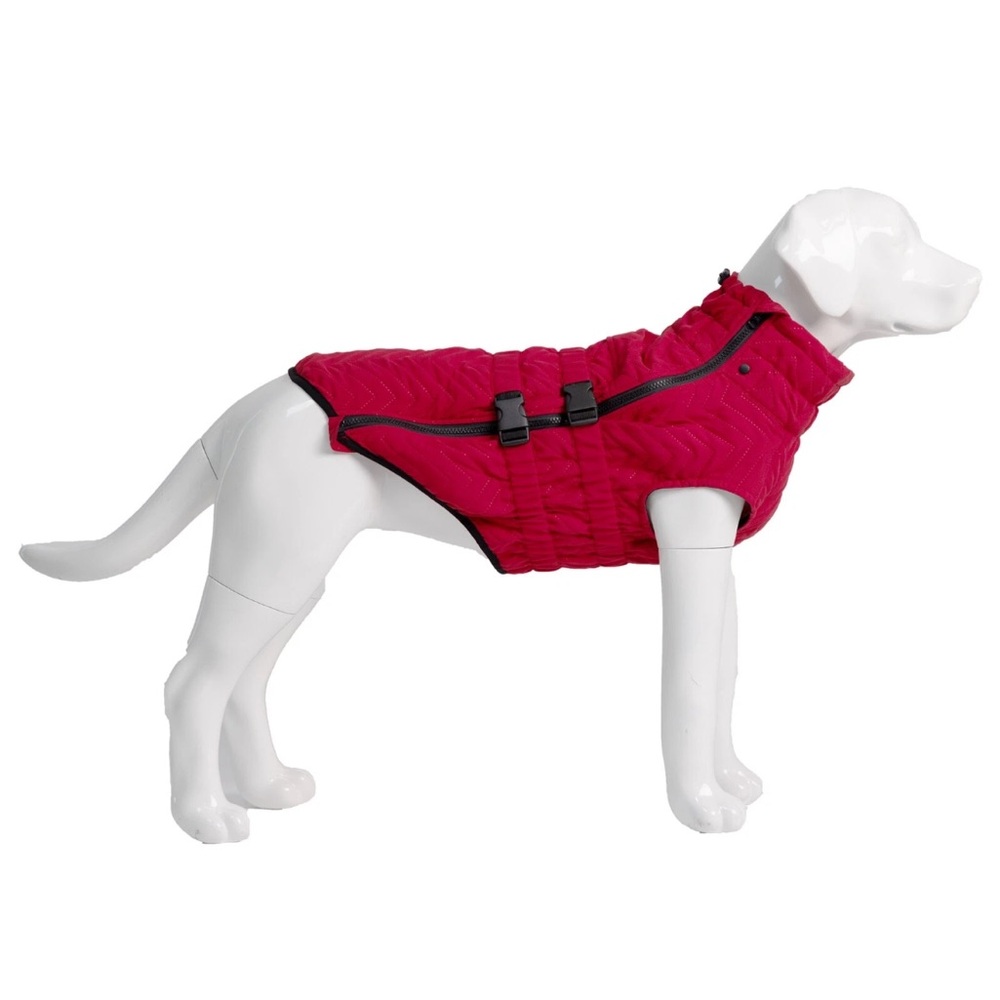 Lovelonglong Red Quilted Dog Jacket